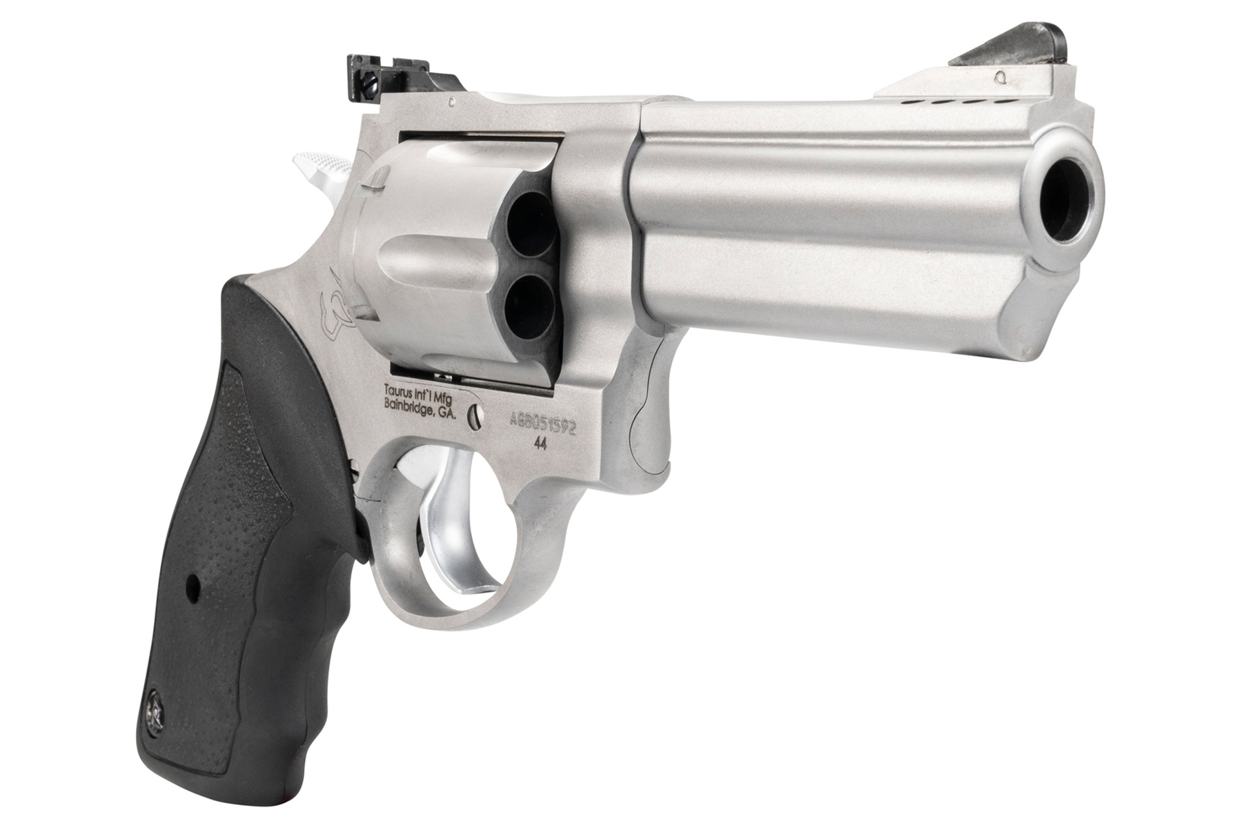 Taurus 44 | 44 Mag Matte Stainless 4.00 in. Soft Rubber