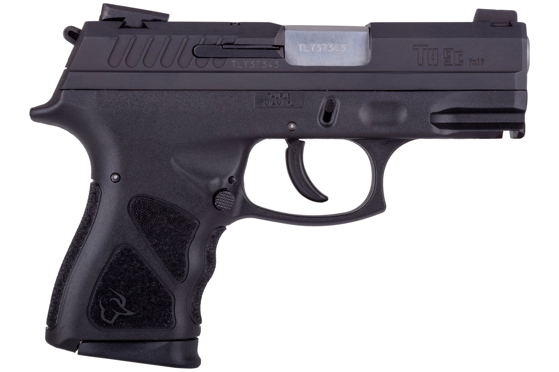 Matte Black 9mm Luger Compact 17 Rds.